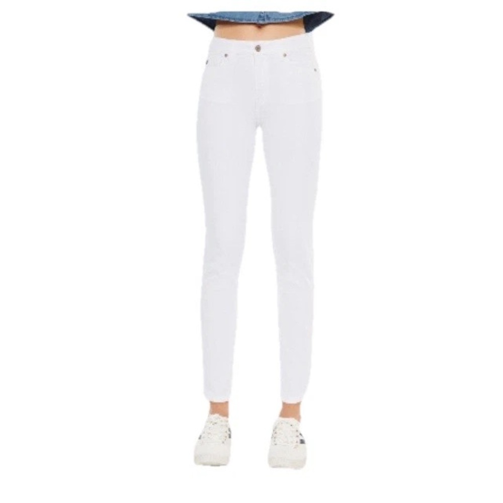 KanCan Jeans Women’s Size 11/29 White High Rise Skinny Ankle Stretch Denim